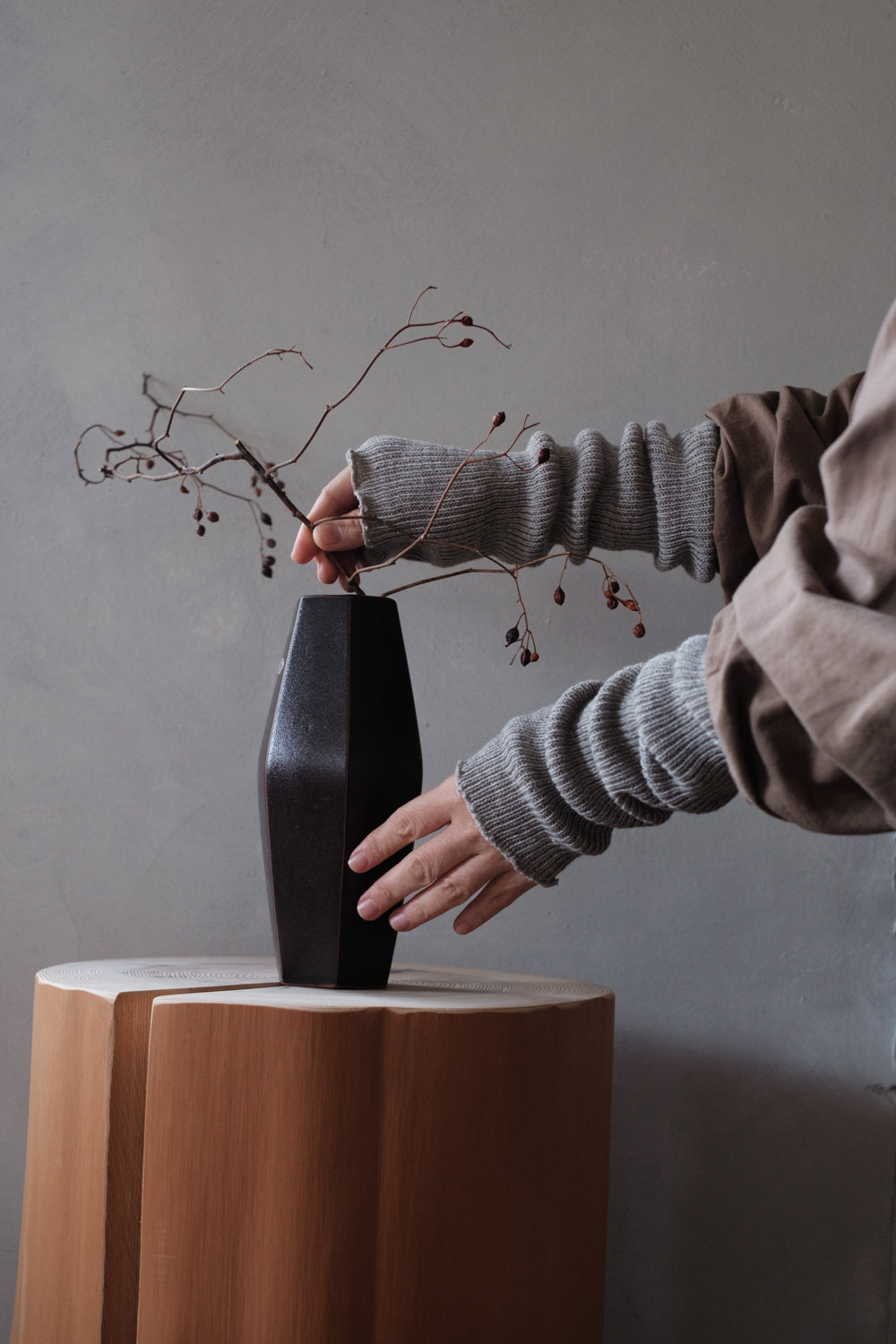 あたたかいウォーマーと手袋