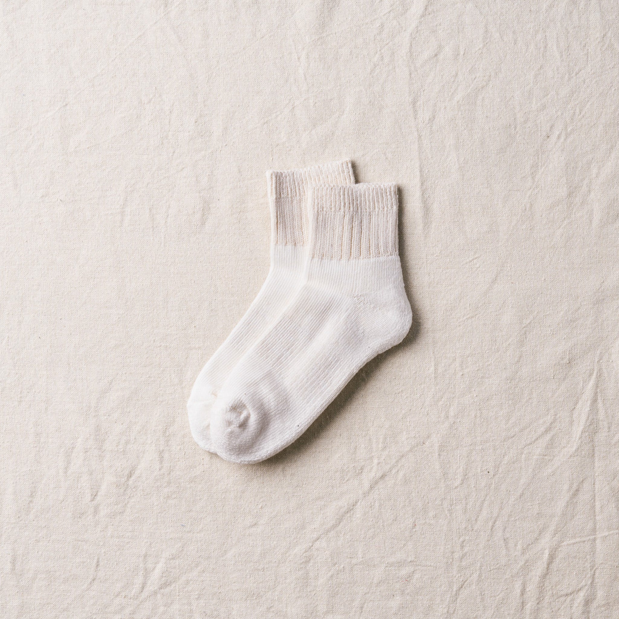 7-5004｜Organic Cotton Pile  Ankle Socks