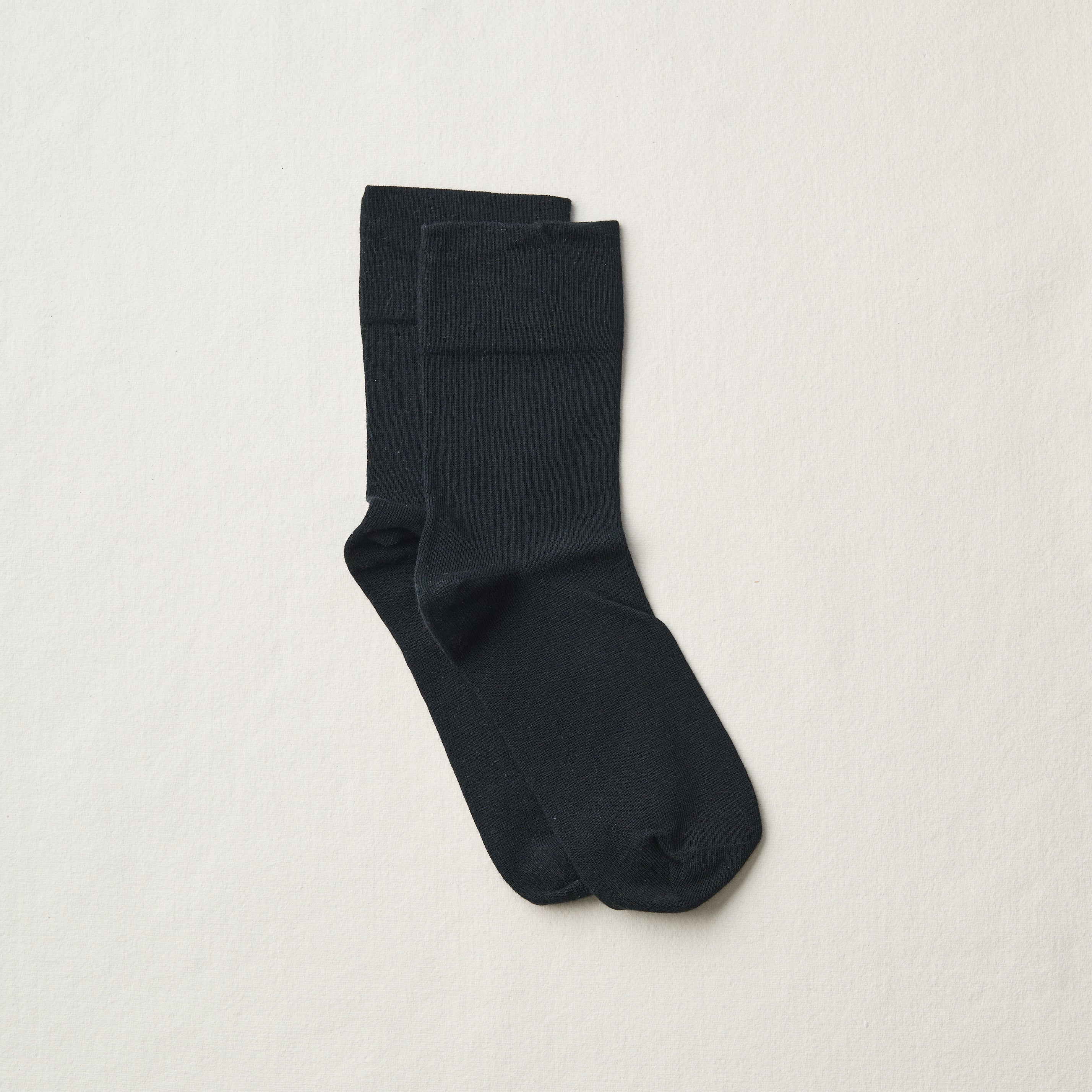 2027年3月納品｜4-1000｜Organic Cotton Rubber Free Plain Socks