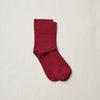 4-1000｜Organic Cotton Rubber Free Plain Socks