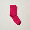4-1000｜Organic Cotton Rubber Free Plain Socks