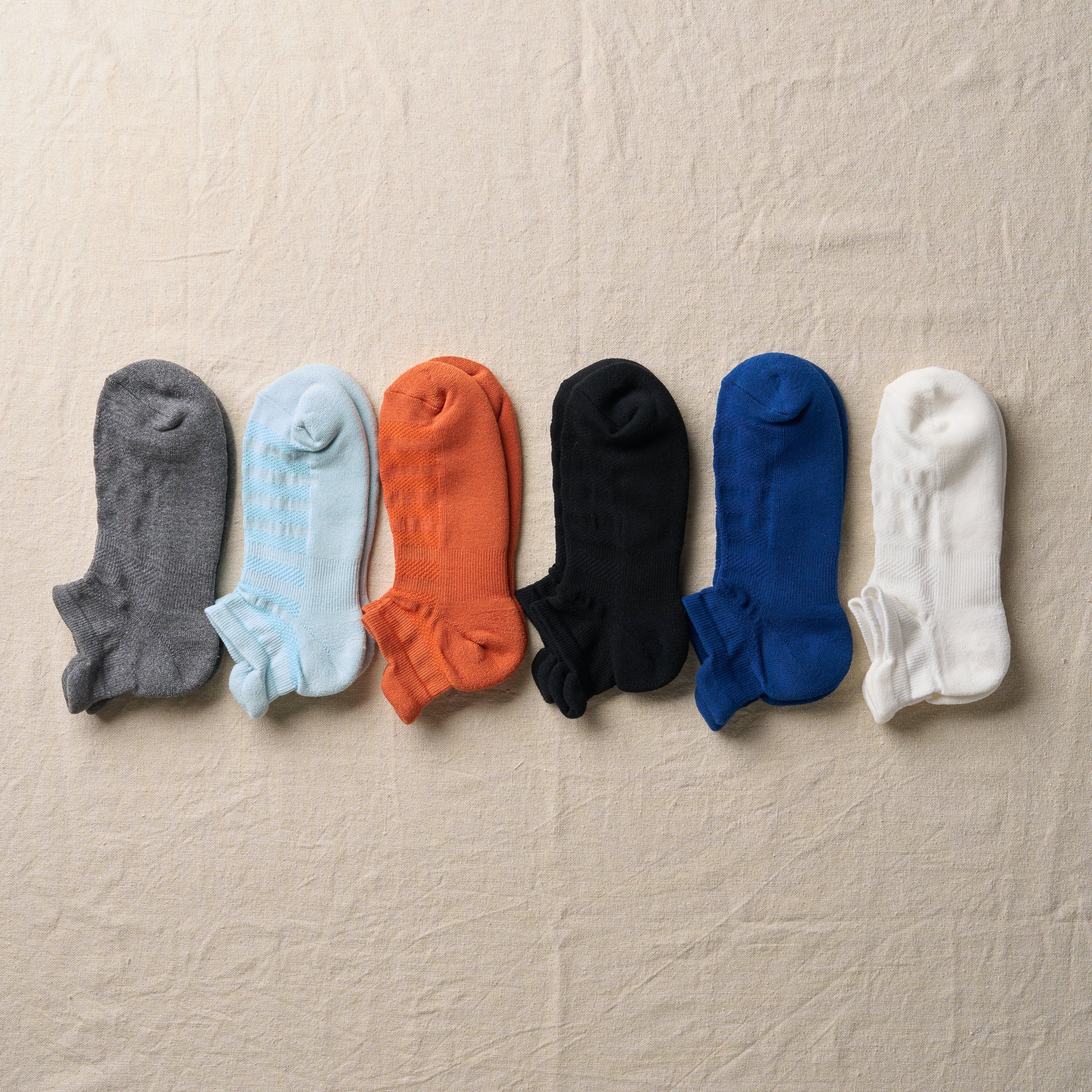 4-1005｜Organic Cotton Pile Sole Sneaker Socks