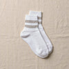 4-2000｜Organic Cotton Linen Pile Sole Line Socks