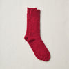 4-2002｜Organic Cotton Linen  Low Gauge Plain Socks