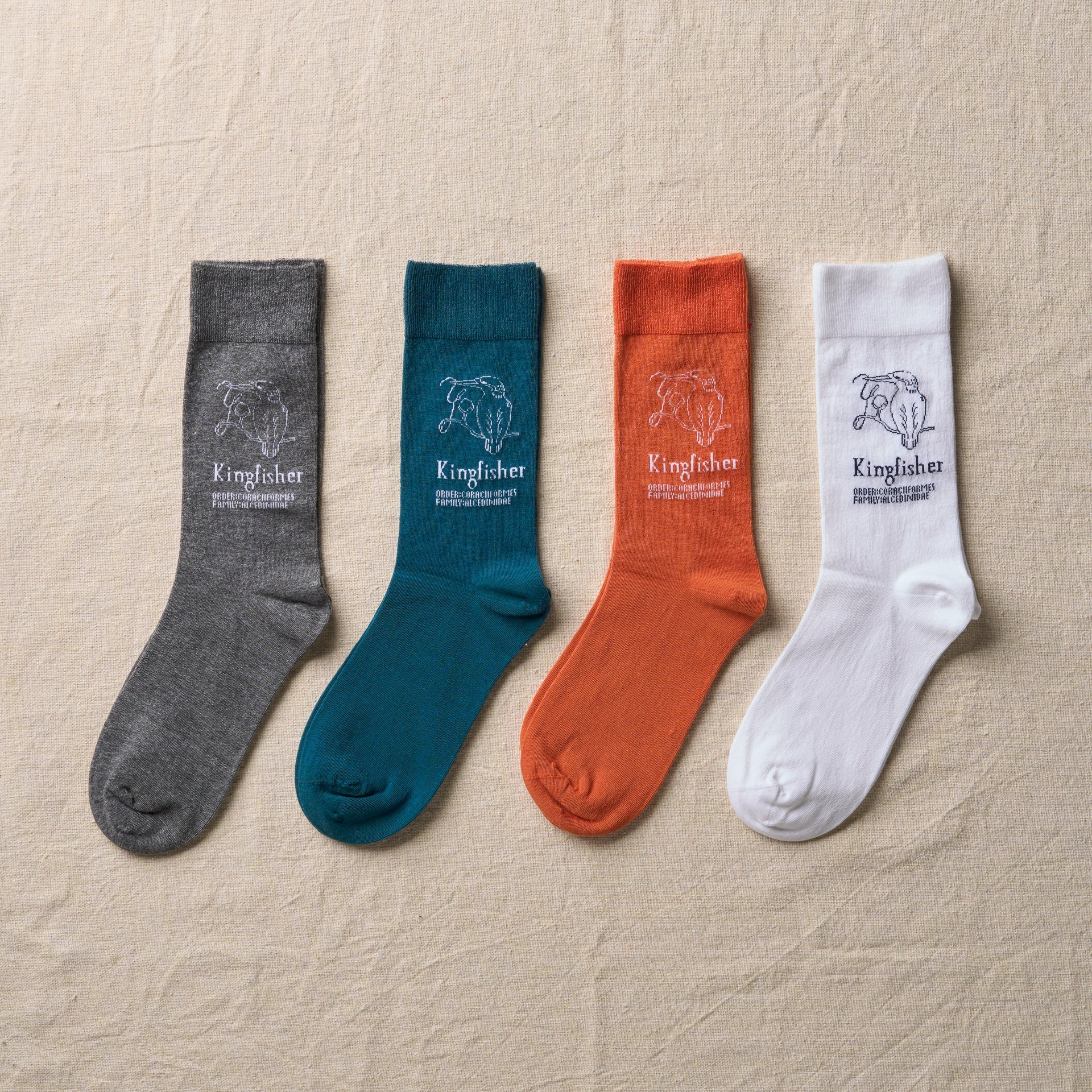 4-2004｜Organic Cotton Bird Pattern Socks