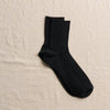 4-2007｜Organic Cotton Ribbed Middle Socks