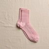 4-2007｜Organic Cotton Ribbed Middle Socks