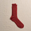 4-2011｜Linen Cable Pattern Socks