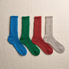 4-2011｜Linen Cable Pattern Socks