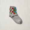 Pre-order｜4-2016｜Organic Cotton Block Pattern Socks