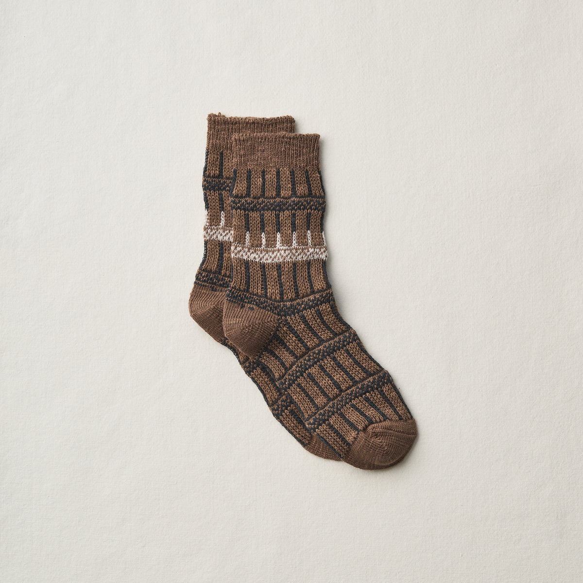 4-2017｜Organic Cotton Irregular Stripes Socks