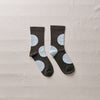 4-4015｜Organic Cotton Rubber Free Asymmetry Dot Socks
