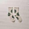 4-4015｜Organic Cotton Rubber Free Asymmetry Dot Socks