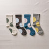 4-4015｜Organic Cotton Rubber Free Asymmetry Dot Socks