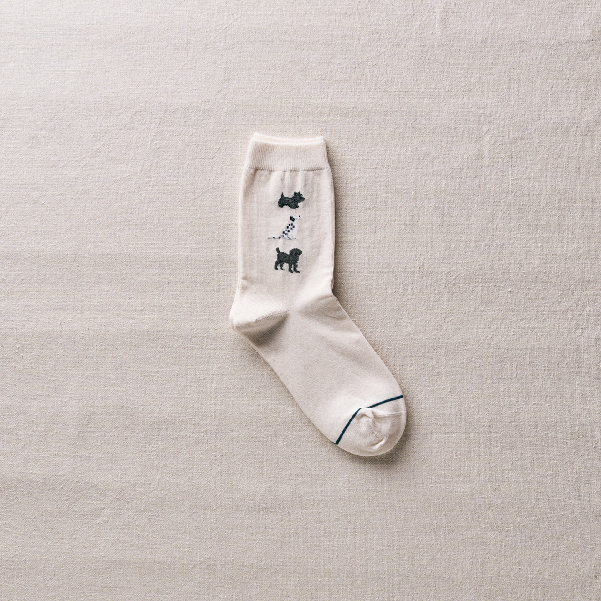 4-4017｜Organic Cotton Dogs Socks