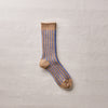 4-4023｜Organic Cotton Mohair Stripes Socks
