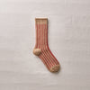 4-4023｜Organic Cotton Mohair Stripes Socks