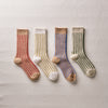 4-4023｜Organic Cotton Mohair Stripes Socks
