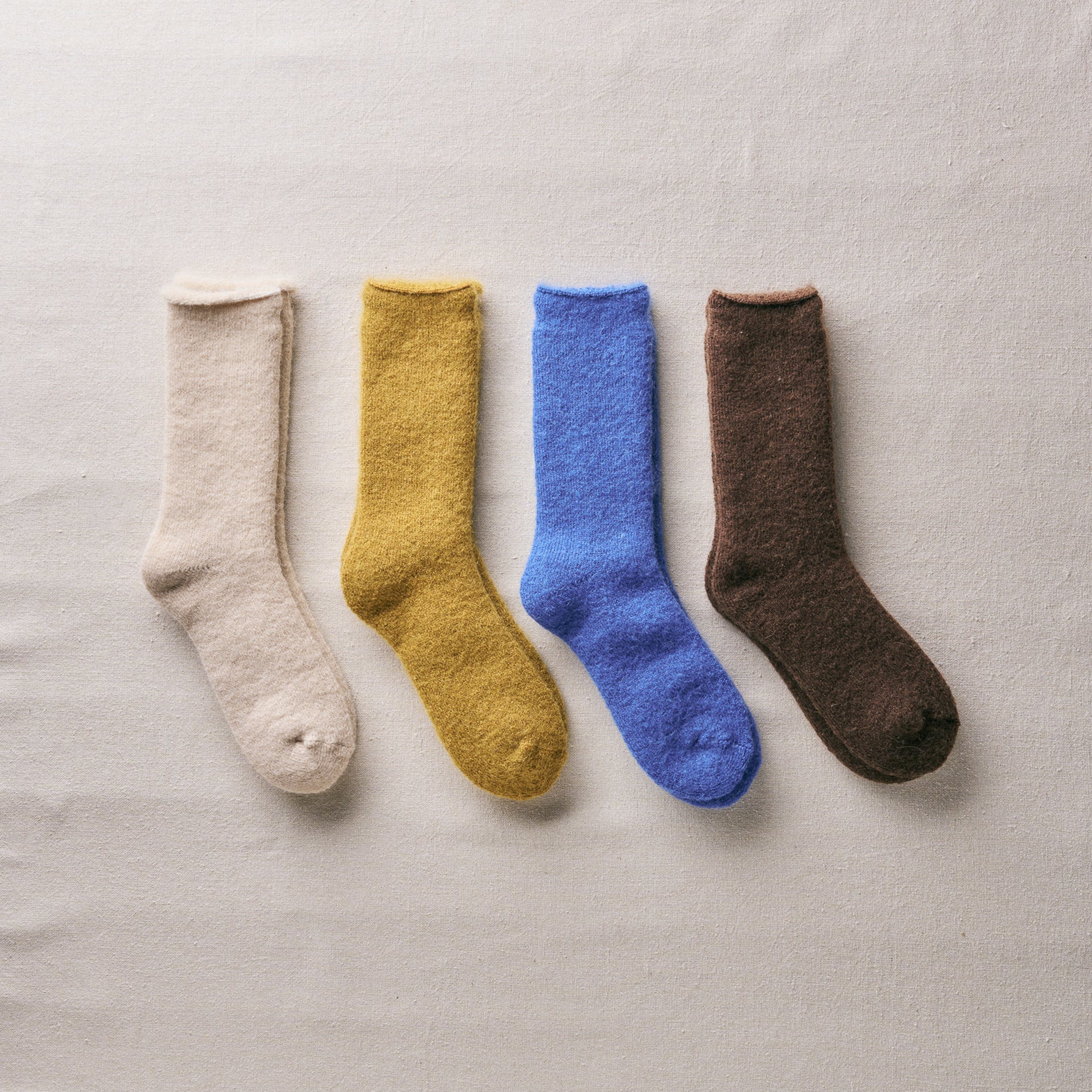 4-4024｜Mohair Wool Pile Socks