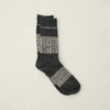 4-4028｜Wool Organic Cotton Snow Pattern Socks
