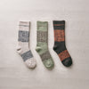 4-4028｜Wool Organic Cotton Snow Pattern Socks