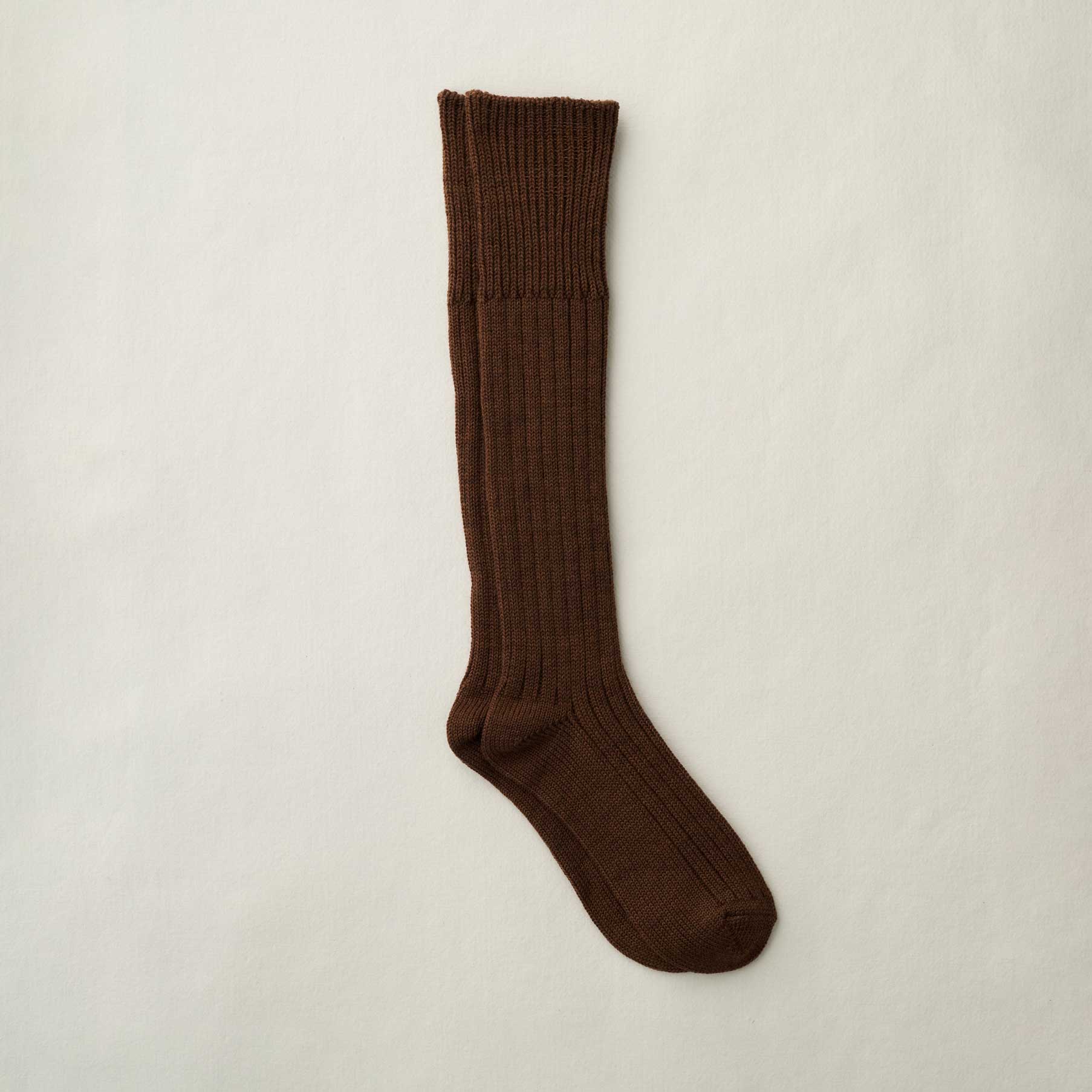 2026年9月納品｜4-4032｜Wool Low Gauge Ribbed Knee Socks
