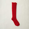 Delivery in September 2026 | 4-4032 | Wool Low Gauge Ribbed Knee Socks