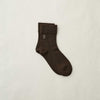 Delivery in September 2026 | 4-4034 | Wool Rubber Free Embroidered Heart Socks