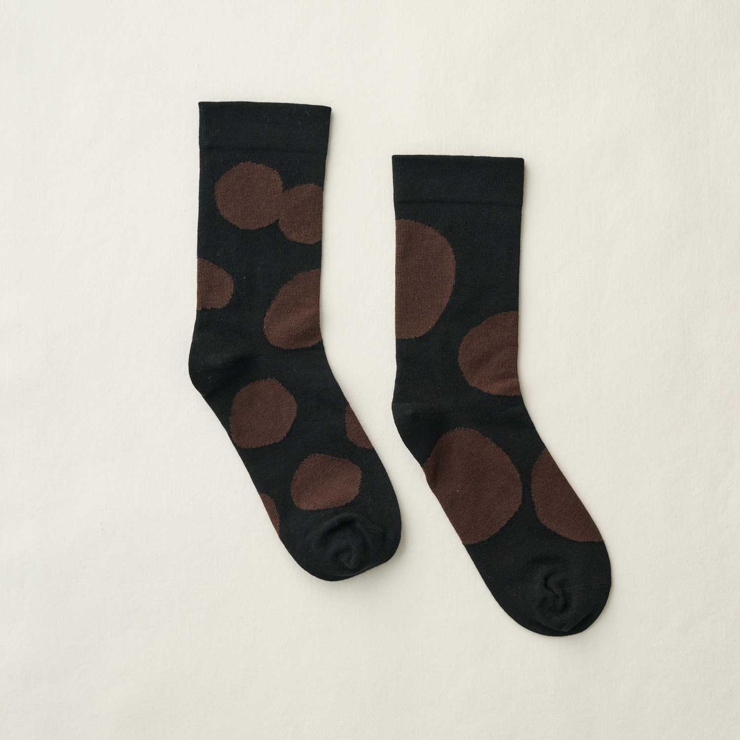 2026年9月納品｜4-4035｜Organic Cotton Rubber Free Natural Dot Socks