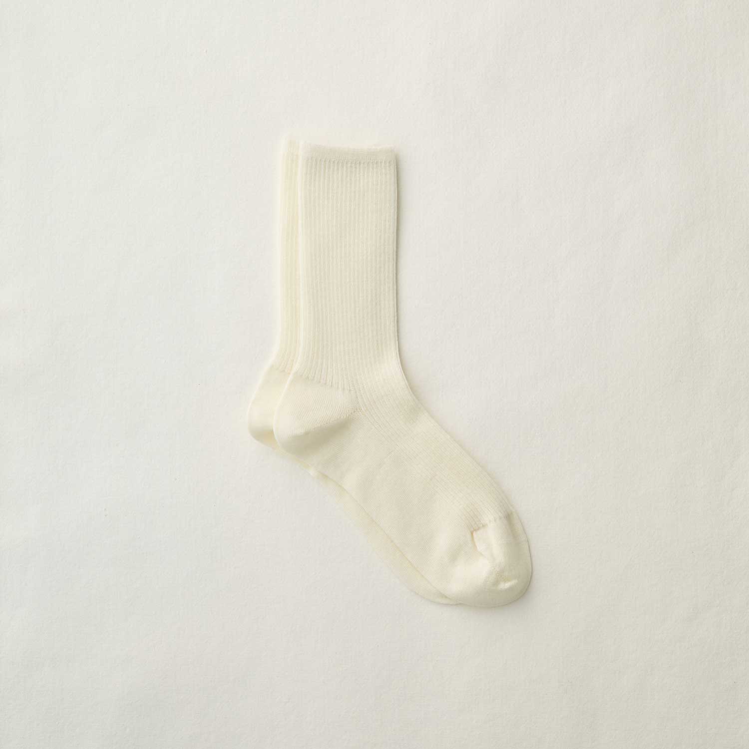 2026年9月納品｜4-4039｜Wool Middle Gauge Ribbed Socks