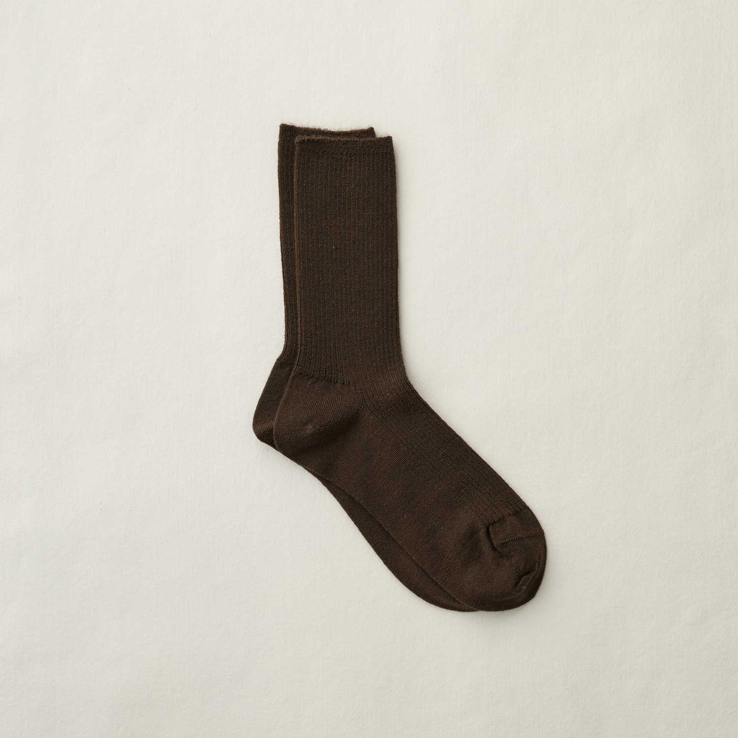 2026年9月納品｜4-4039｜Wool Middle Gauge Ribbed Socks