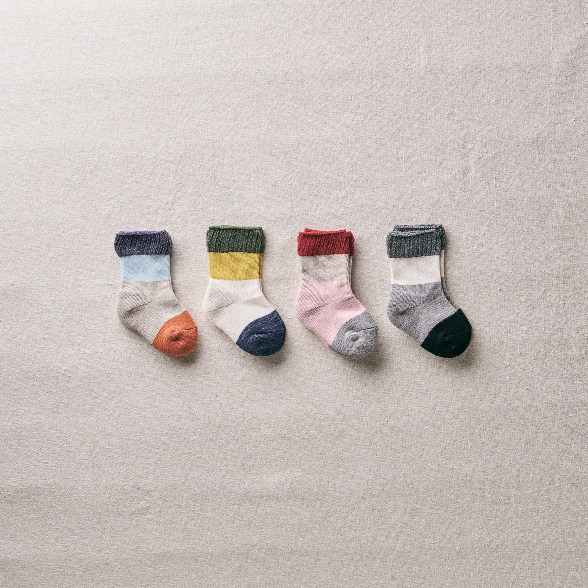 4-8500｜Organic Cotton Pile Sole Socks For Baby