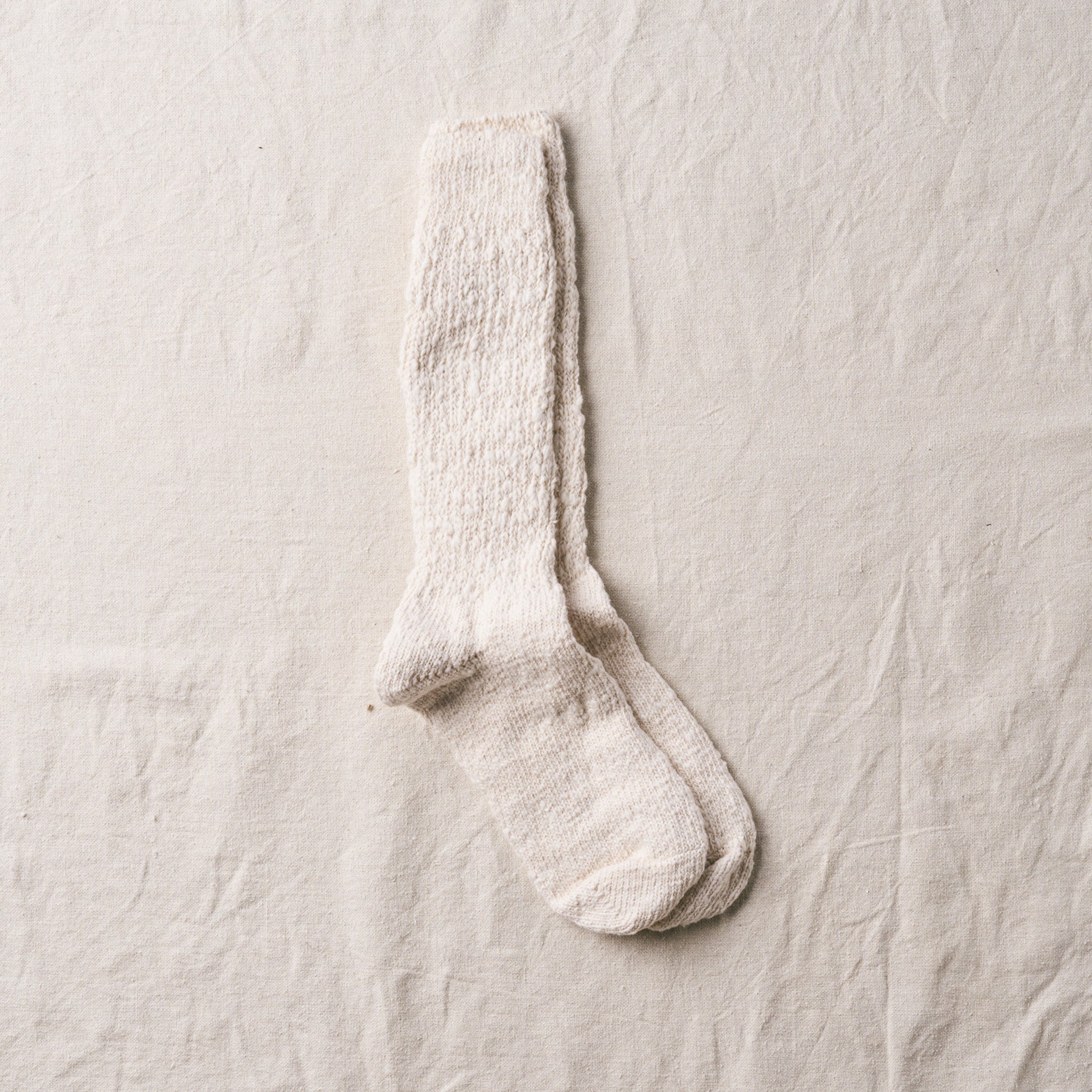2027年3月納品｜7-6000｜"Garabou" Organic Cotton Slipper Socks