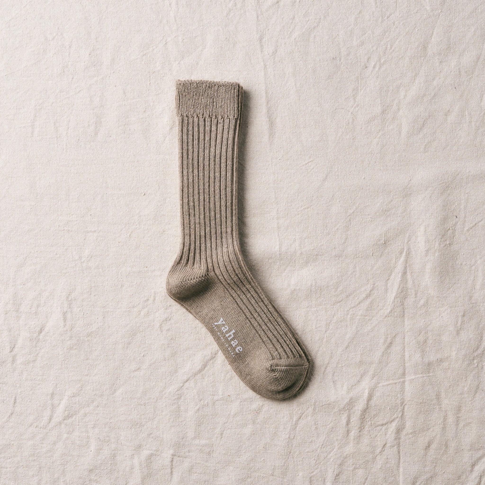 2027年3月納品｜7-6001｜Organic Cotton Yak Ribbed Socks