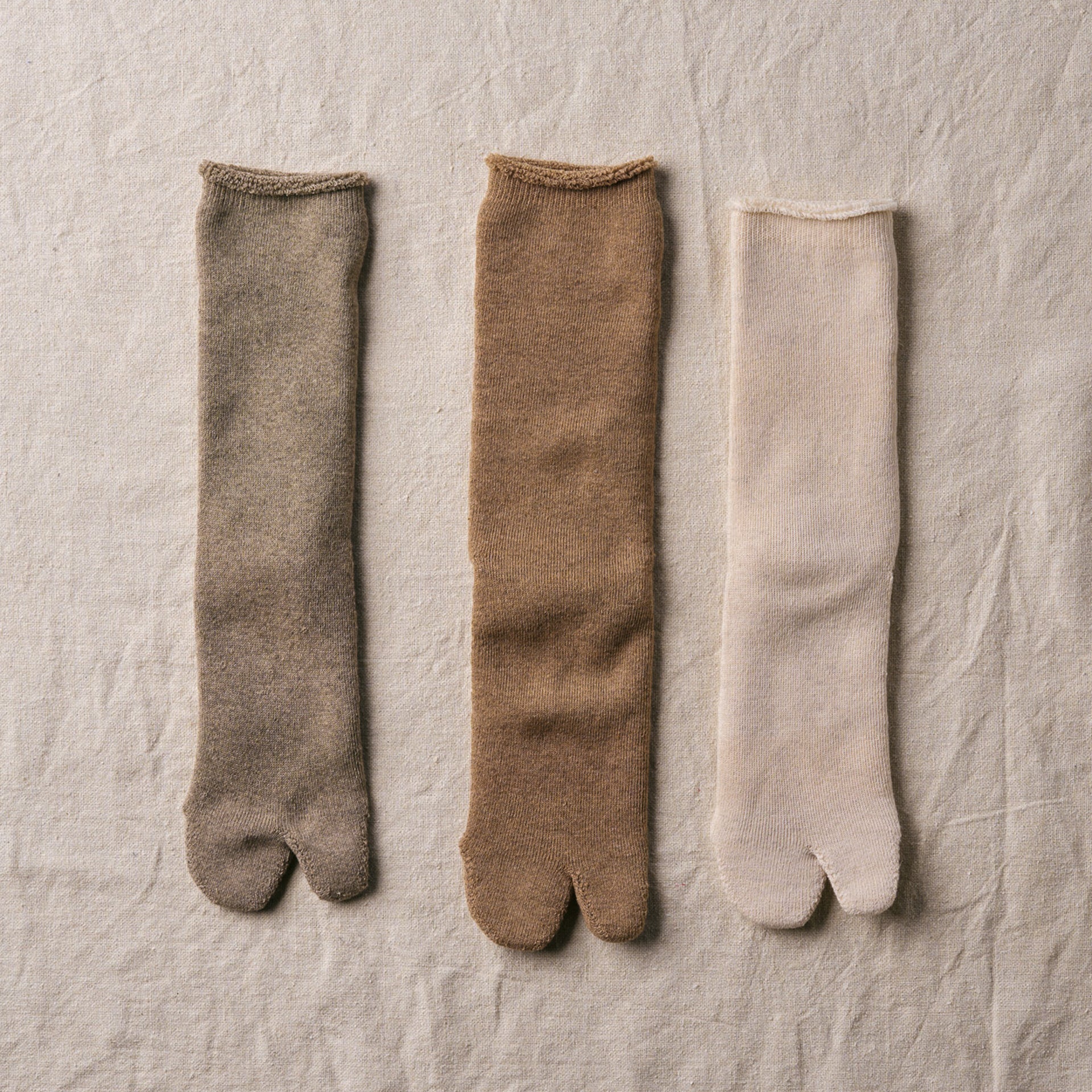 7-5005｜Organic Cotton Yak Pile Tabi Socks