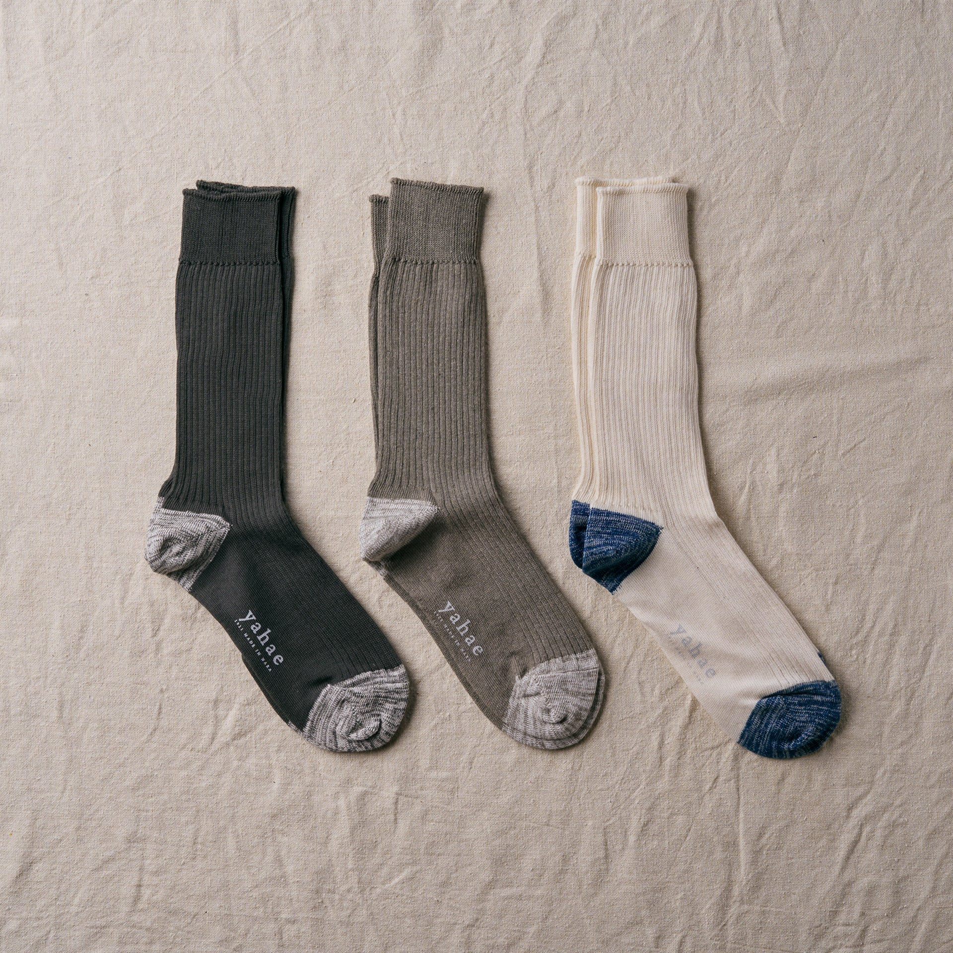 7-5007｜Organic Cotton 100% Ribbed Socks