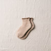 7-5011｜Alpaca Organic Cotton Garland Stitch Pile Socks