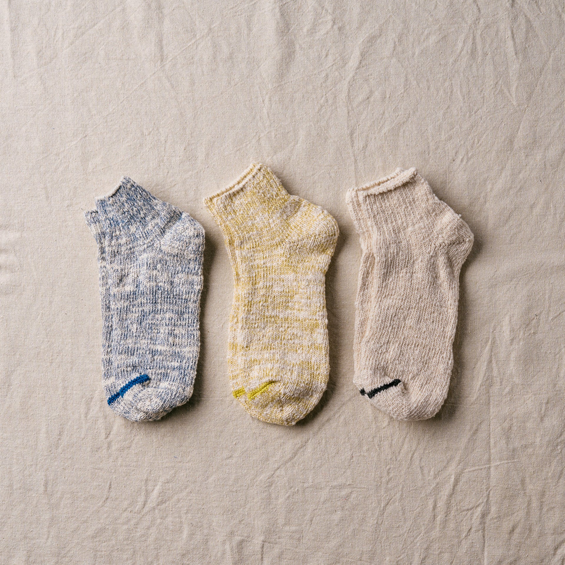 7-5012｜"Garabou" Organic Cotton Ankle Socks