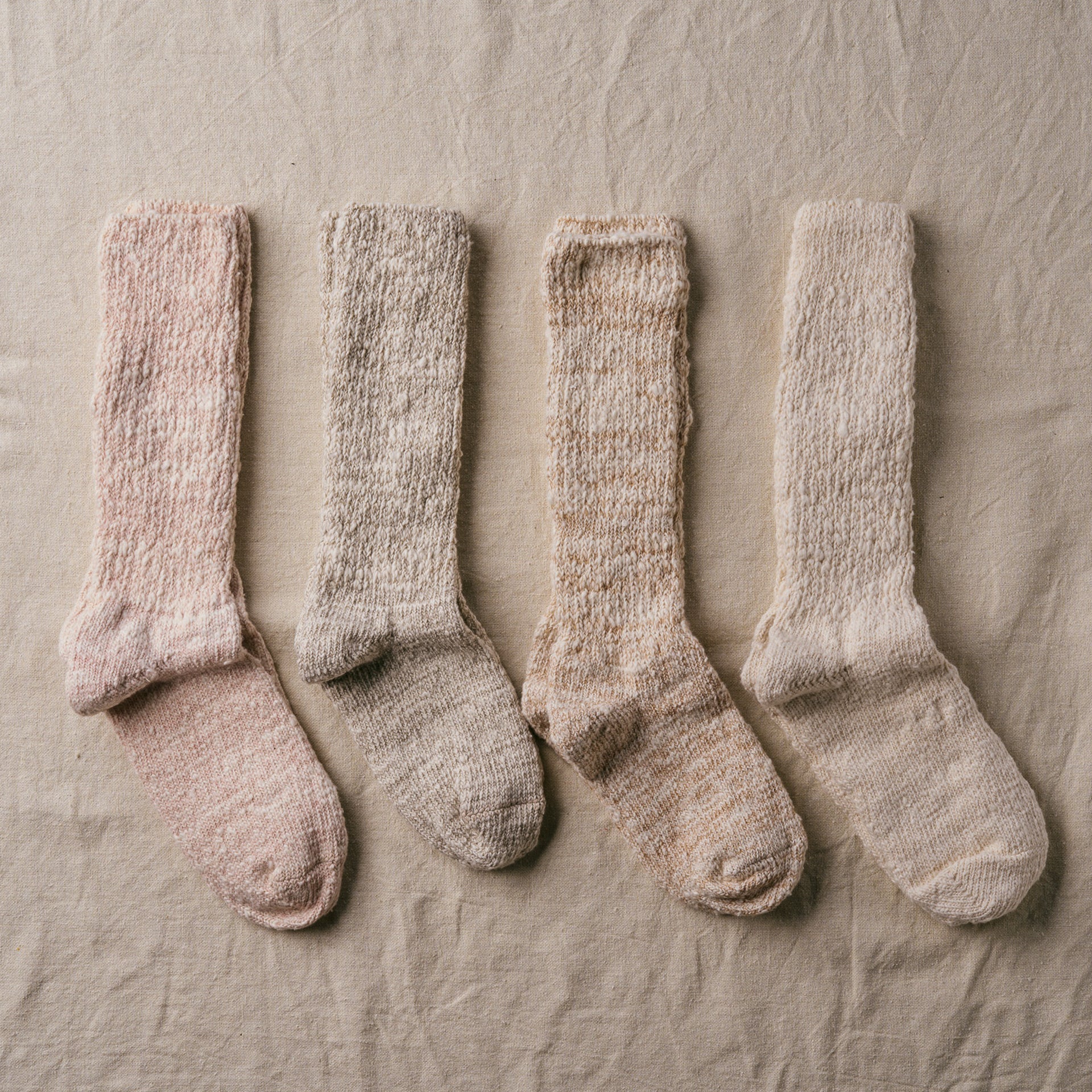 7-6000｜"Garabou" Organic Cotton Slipper Socks