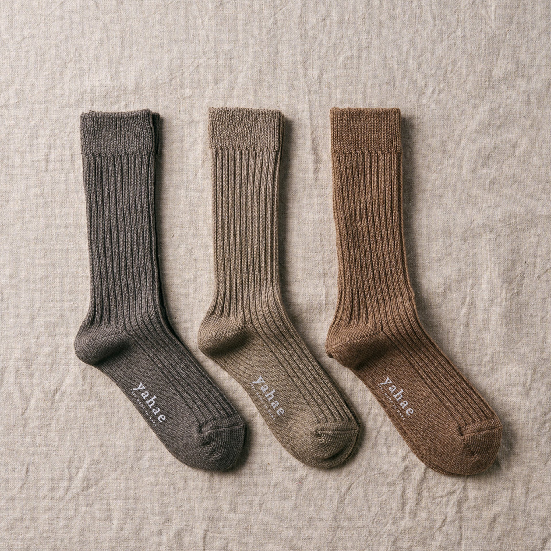 7-6001｜Organic Cotton Yak Ribbed Socks