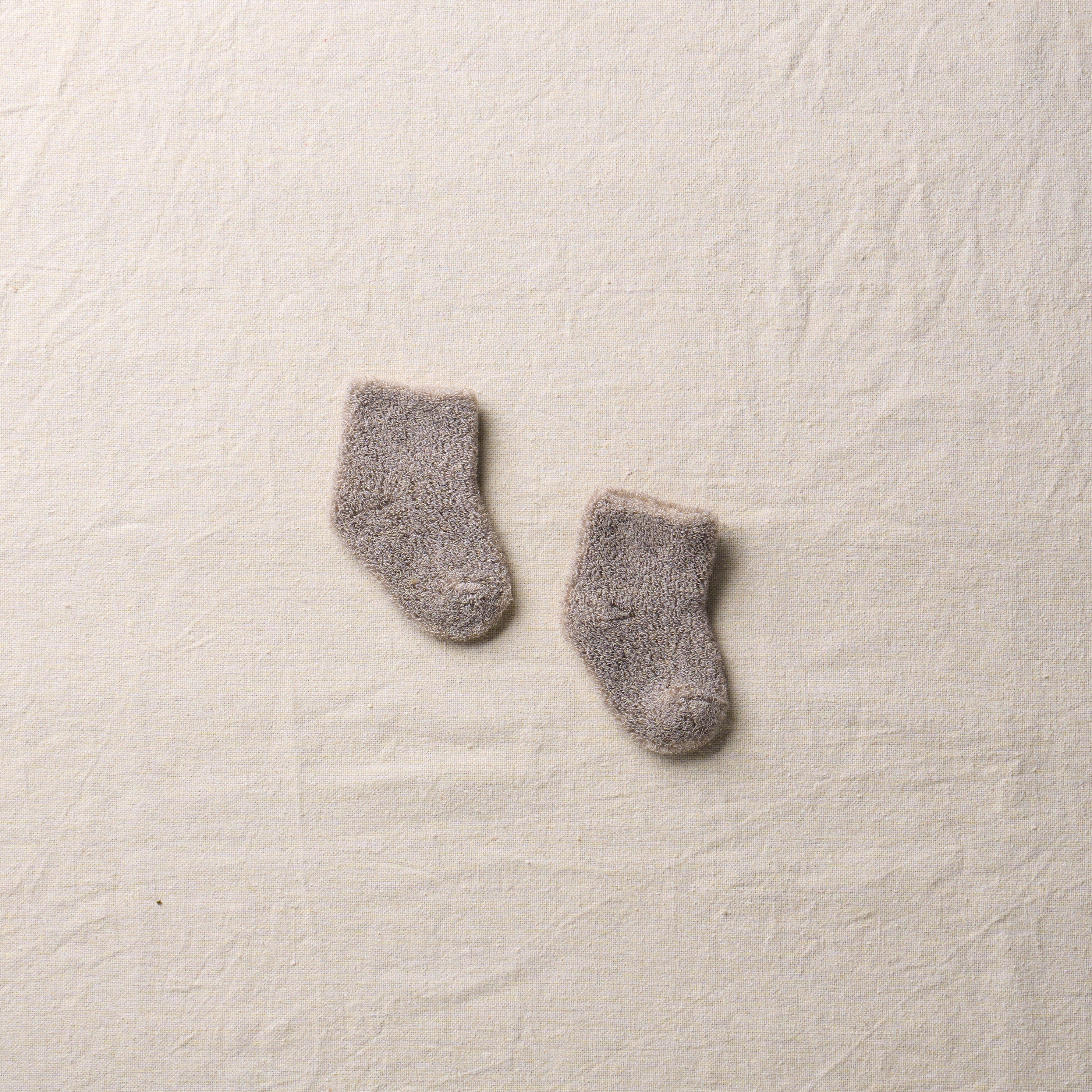 7-6600｜Organic Cotton Yak Pile Socks for Baby