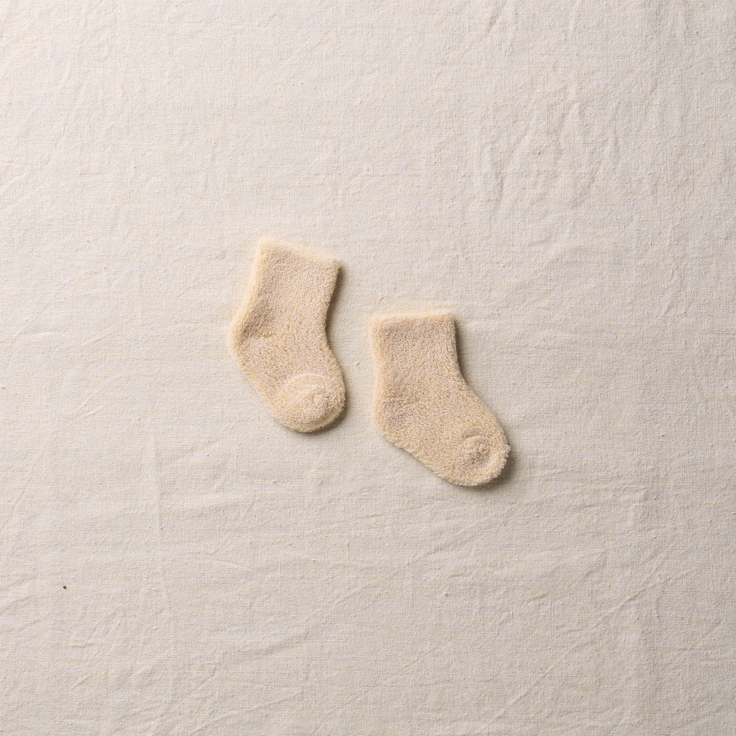2027年3月納品｜7-6600｜Organic Cotton Yak Pile Socks For Baby