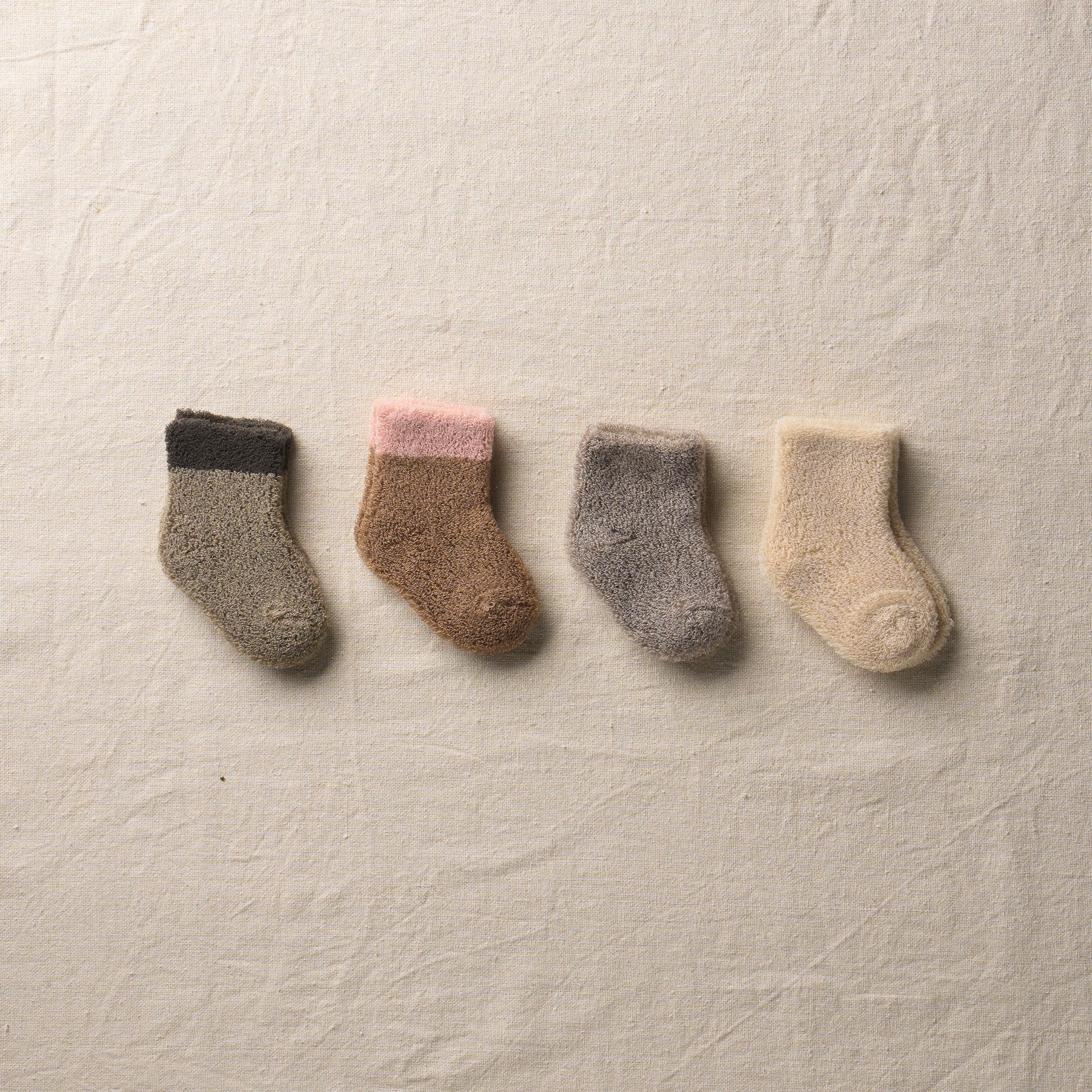 7-6600｜Organic Cotton Yak Pile Socks for Baby