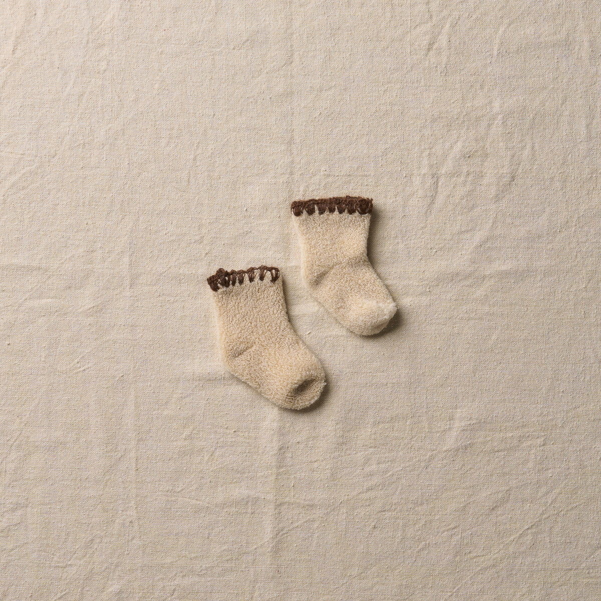 7-6600｜Organic Cotton Yak Pile Socks for Baby