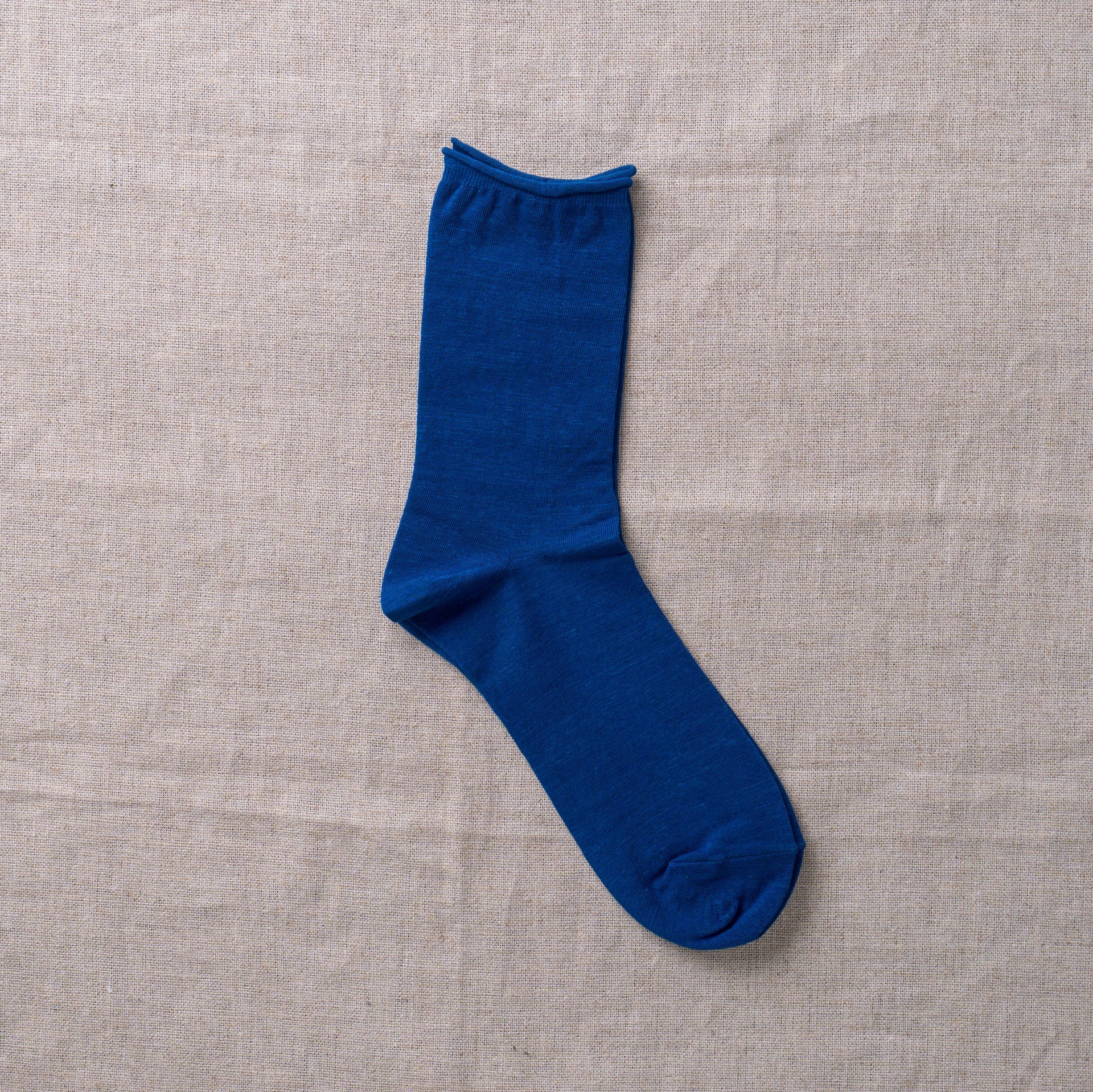 8-0027｜Indigo plain socks