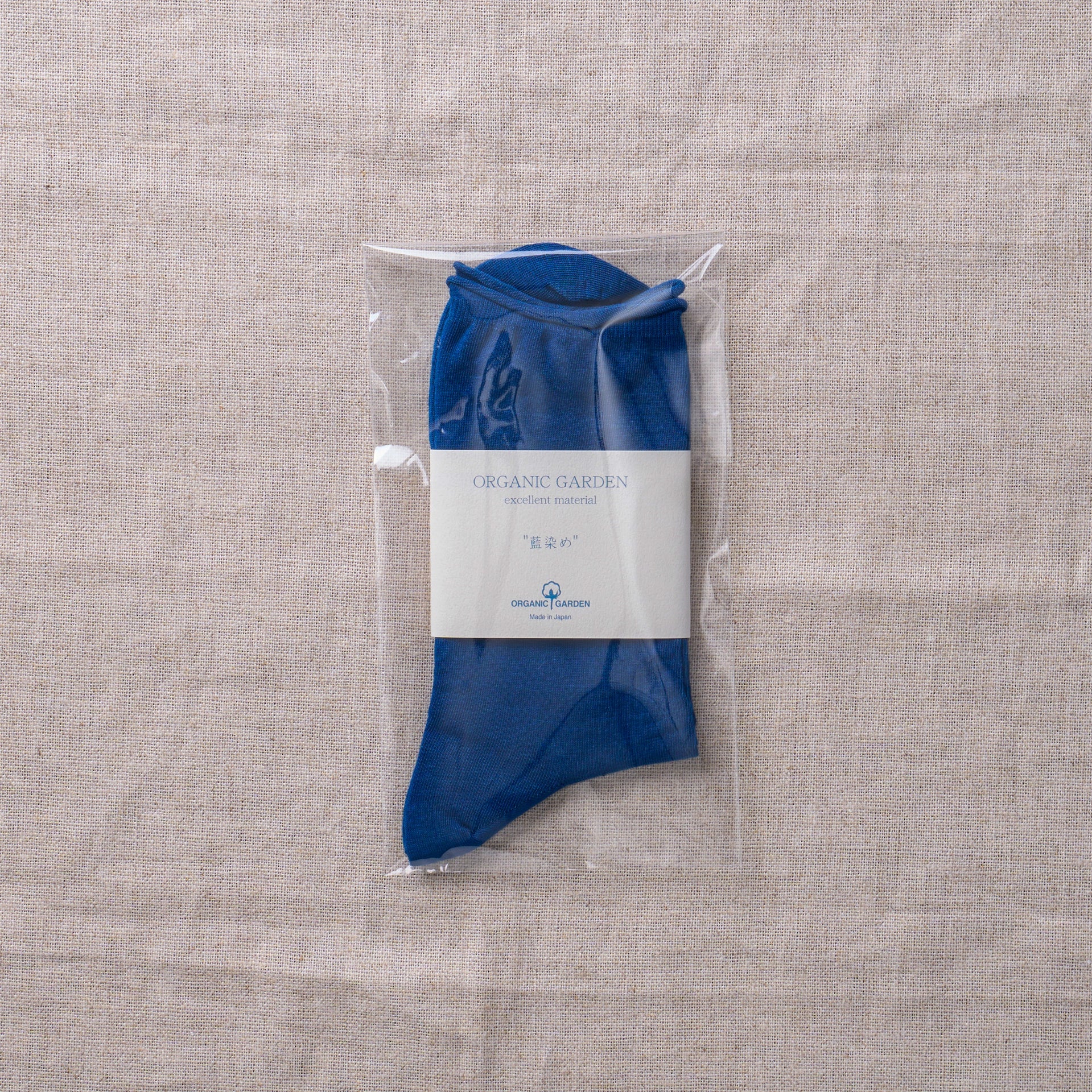 8-0027｜Indigo plain socks