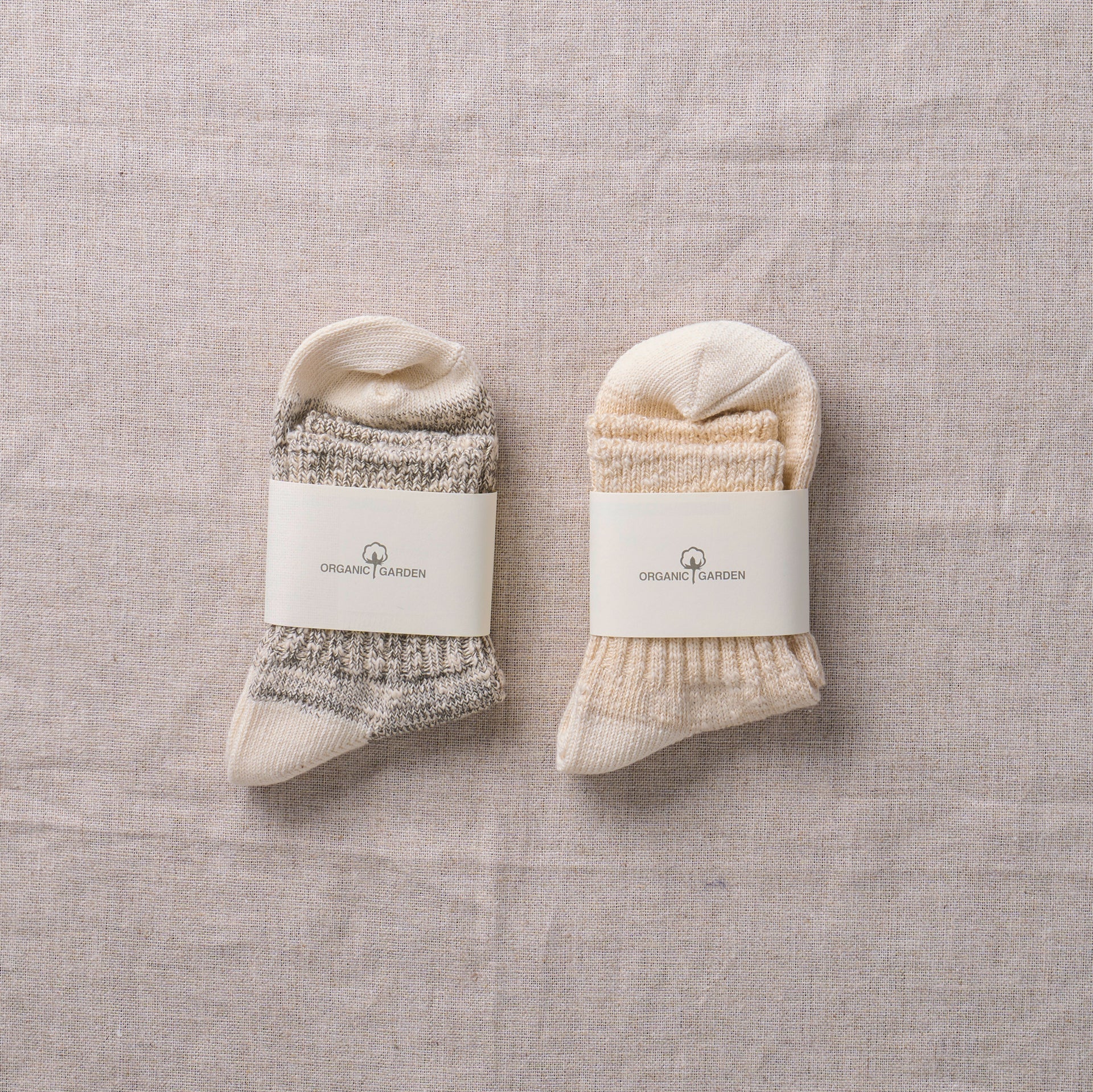 8-0031｜Slab rib socks ankle length