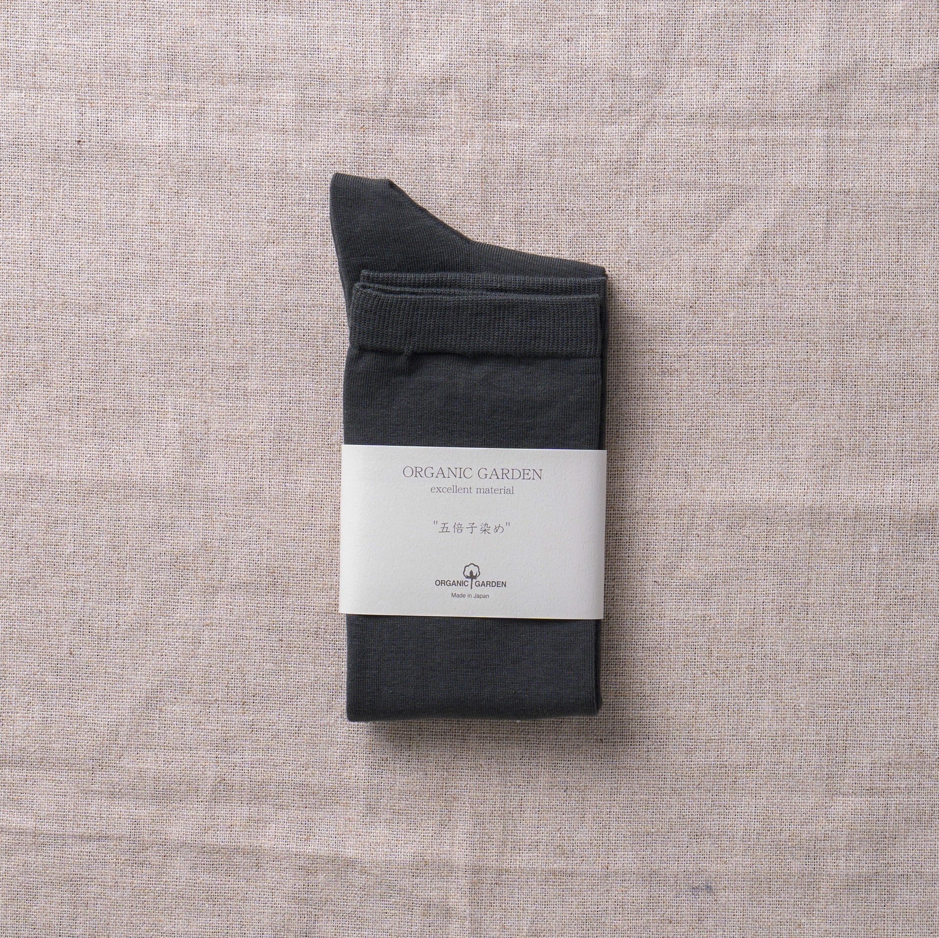 8-0034｜Gobako plain high socks