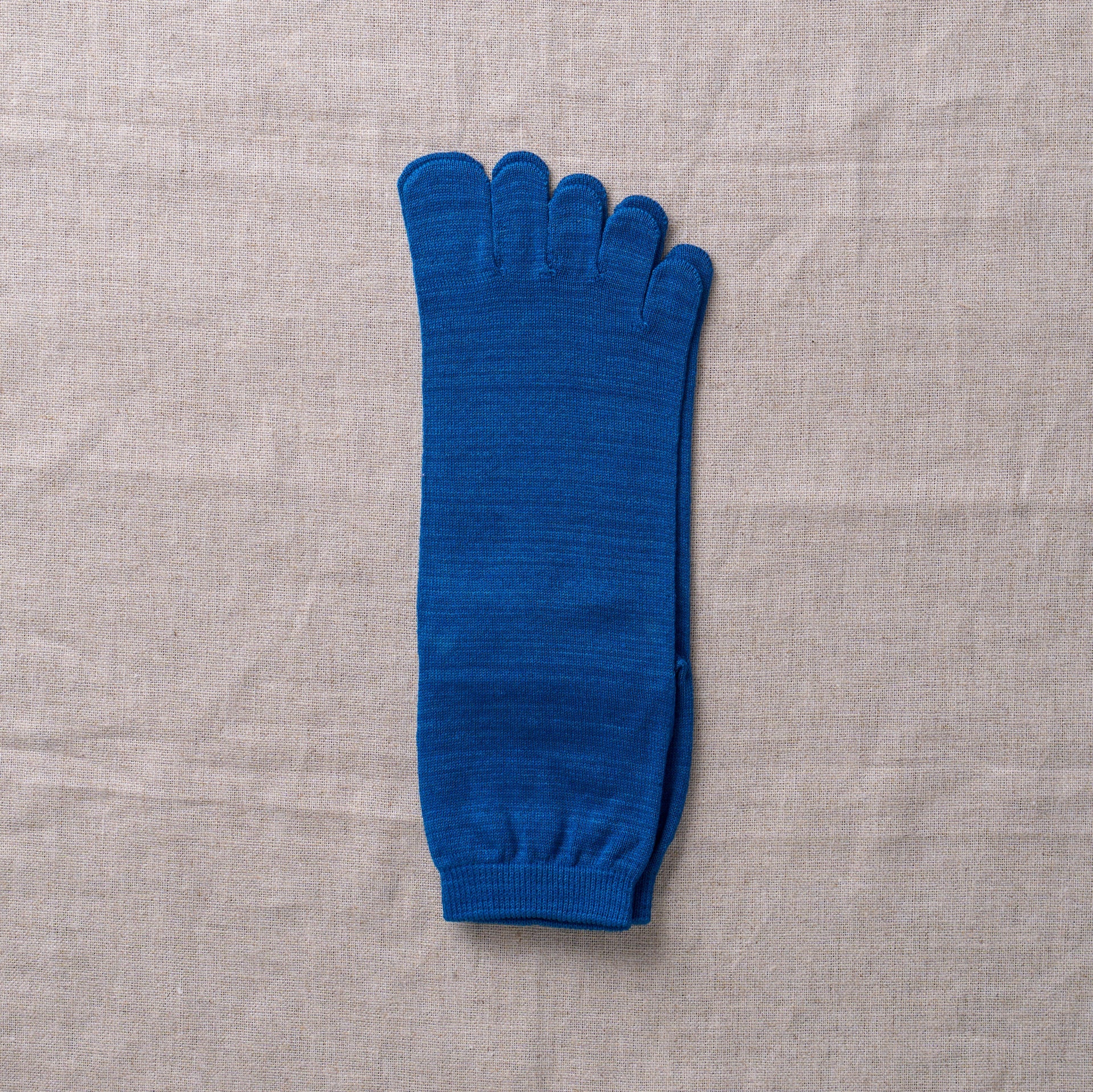 8-0406 | 100% cotton indigo five-finger socks
