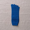 8-0406 | 100% cotton indigo five-finger socks